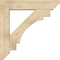 Ekena Millwork Merced Slat Rough Sawn Bracket w/ Offset Brace, Douglas Fir, 8"W x 38"D x 38"H BKT0806X38X38MRC06RDF - alternate 2